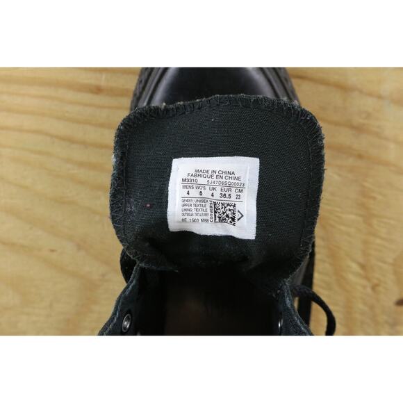 Converse Sneakers Womens Sz 6 All Star Ox All Black Athletic High Tops Shoes - Picture 8 of 8